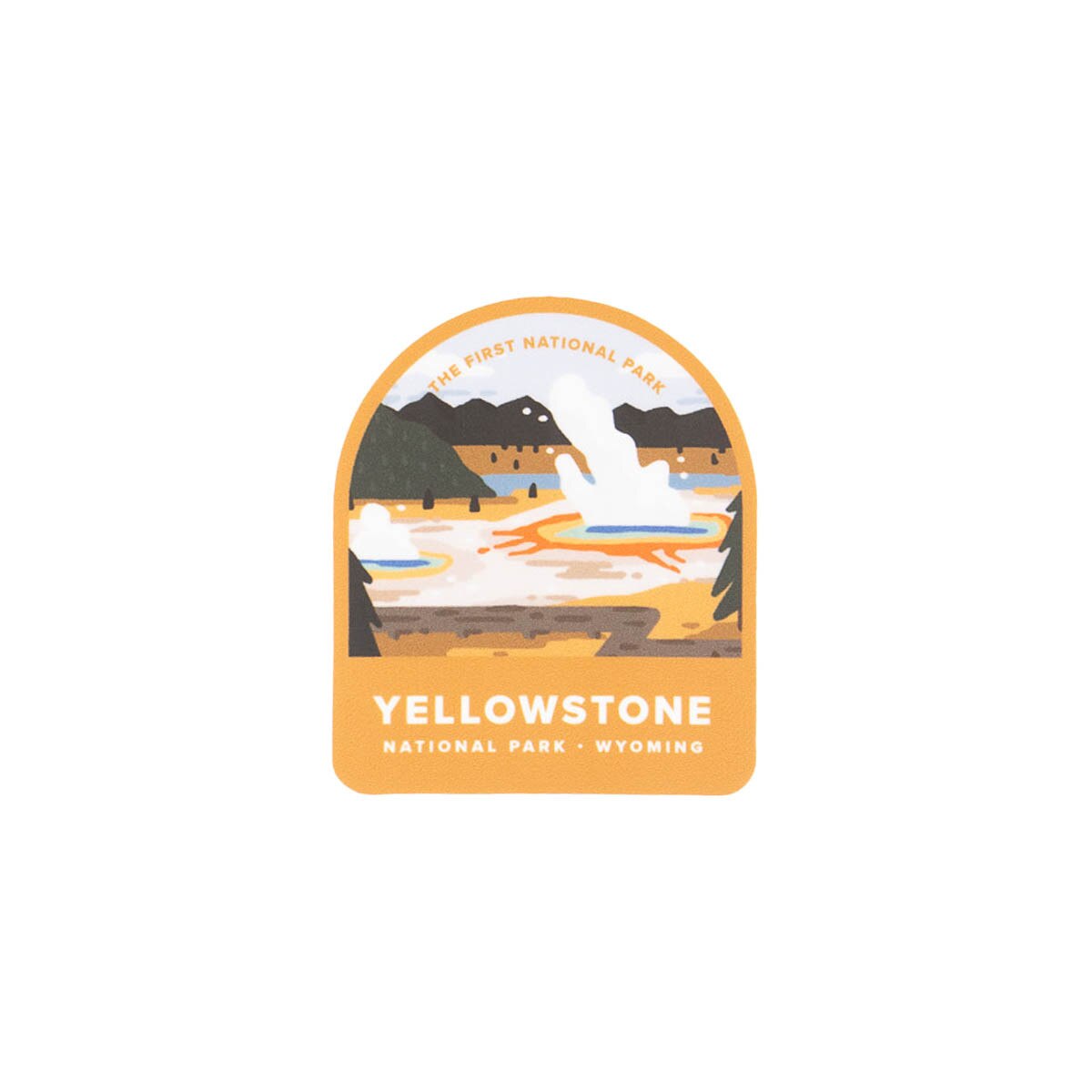 Leah jay illustration yellowstone travel sticker